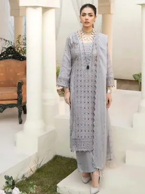 Aafreen by Riaz Arts Embroidered Chikankari Schiffli Lawn 3Pc AF-06