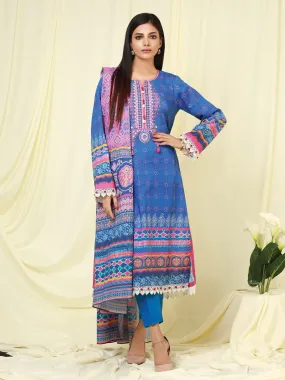 ACE Galleria Embroidered Lawn Unstitched 3Pc Suit A-WU3PS22-201