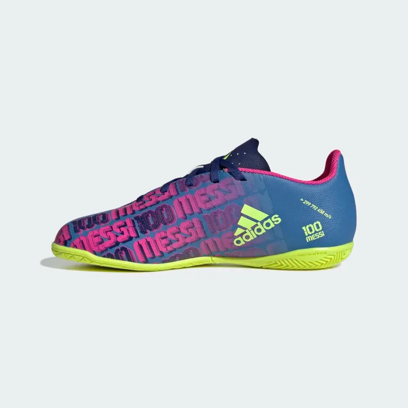 Adidas X Speedflow Messi.4 Turf Boots Kids shoes - Victory Blue /Shock Pink /Solar Yellow