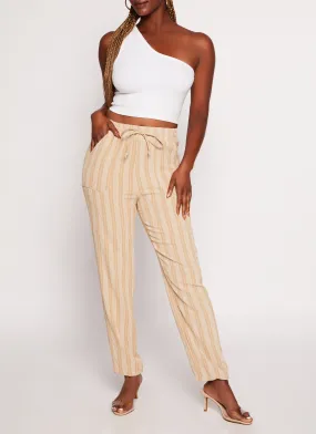 Airy Striped Pants