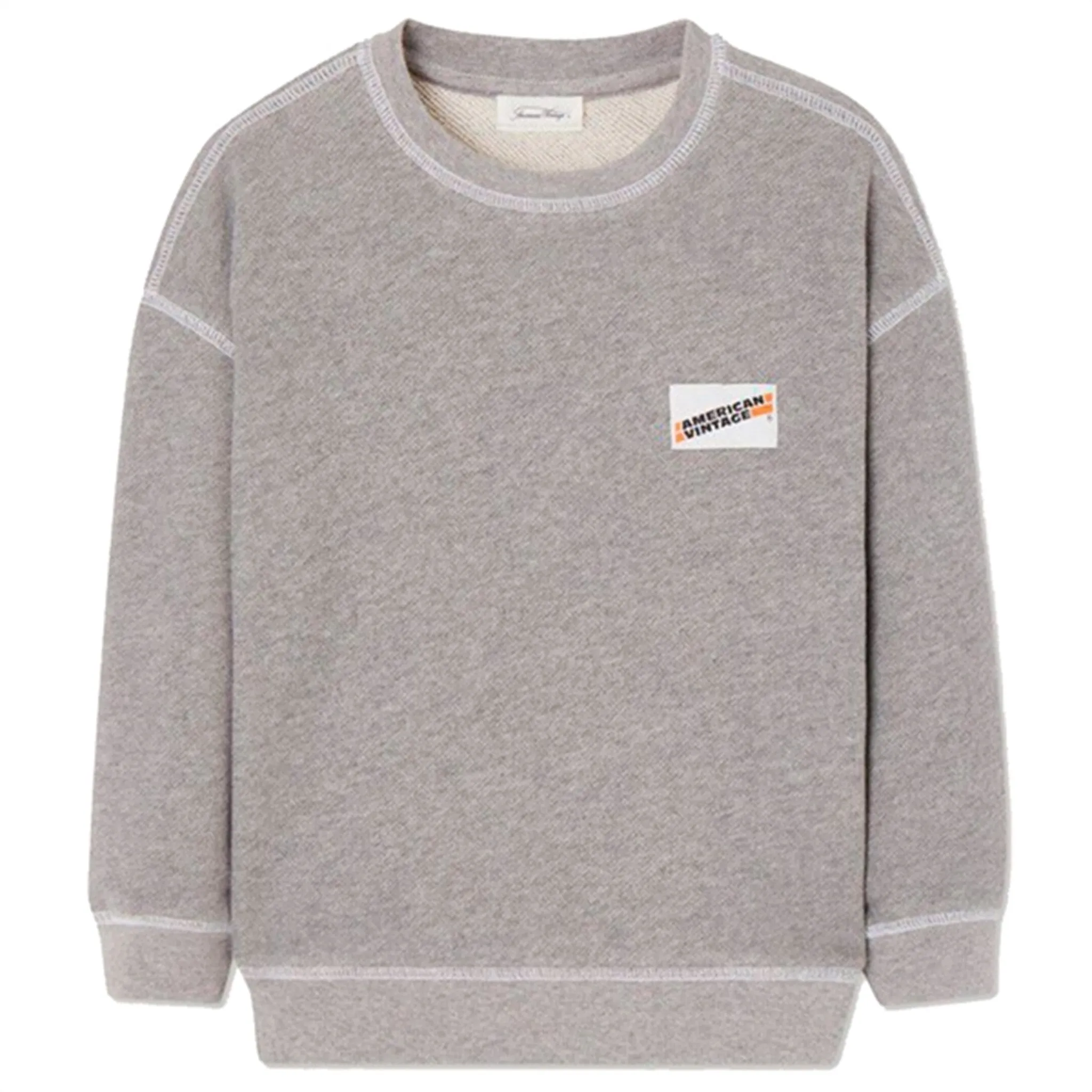 American Vintage Sweatshirt Gubcity Heather Grey