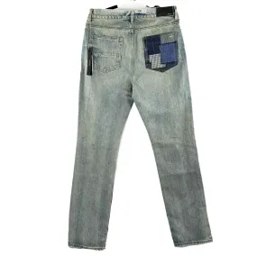 Amiri - New - Indigo Boro Repair Jeans - Distressed Blue - 32 - Pants