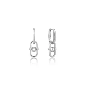 Ania Haie Silver Orb Link Drop Earrings