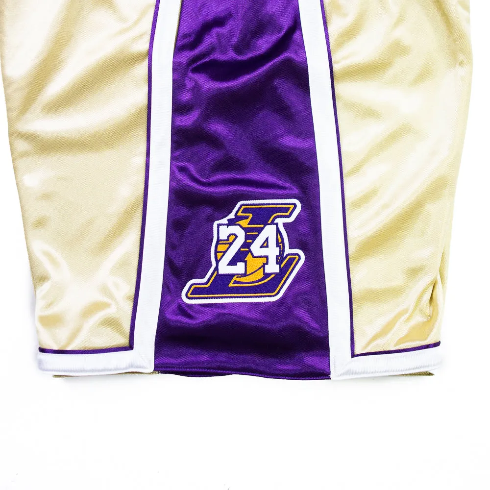 Authentic HOF Los Angeles Lakers Shorts 1996-2016 (Gold)