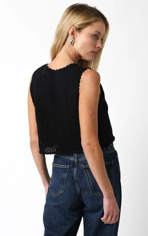 AYA SLEEVELESS KNIT TOP