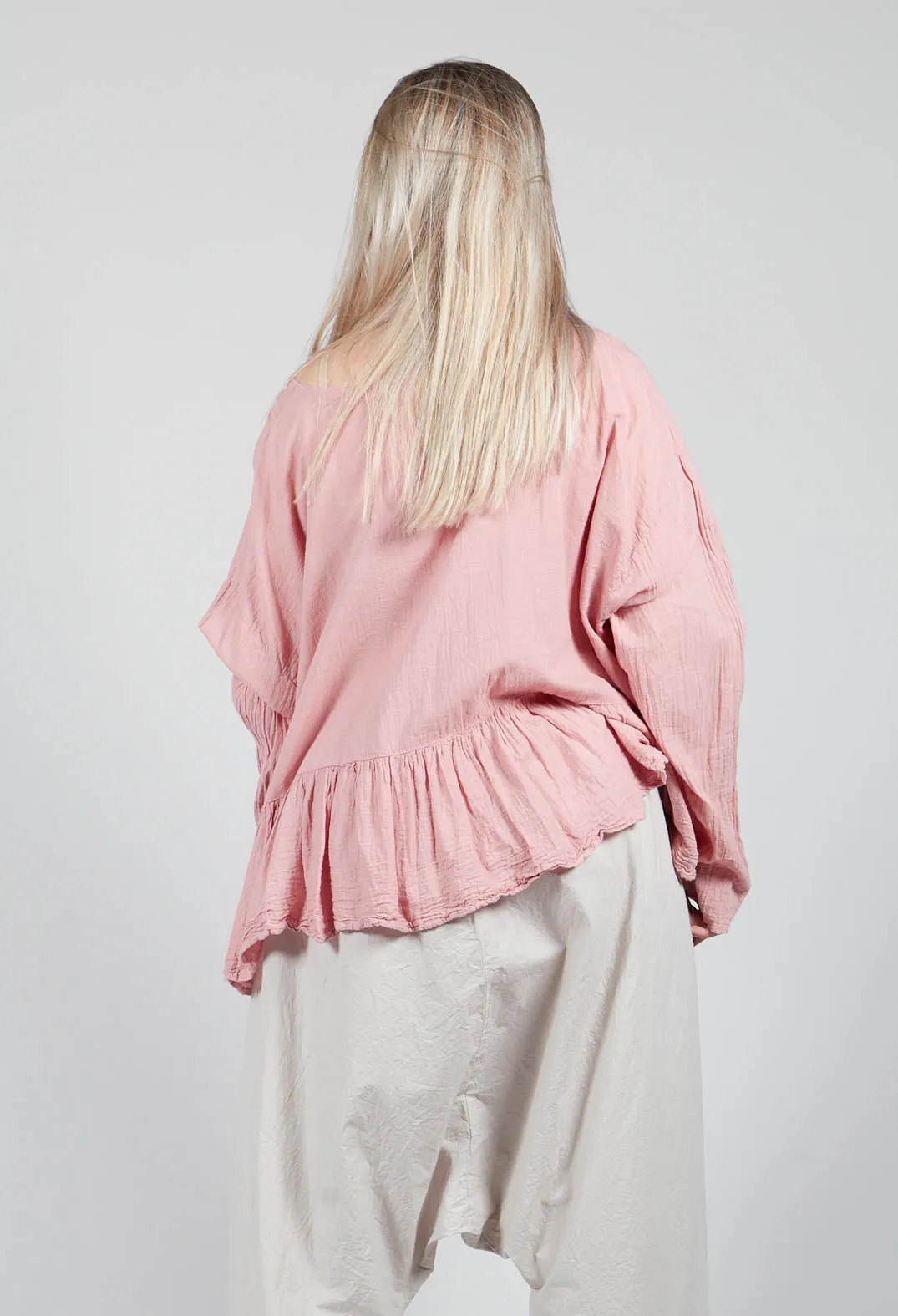 Bauchlos Shirt in Lotus Pink