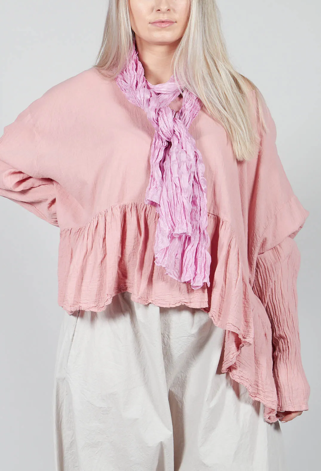 Bauchlos Shirt in Lotus Pink