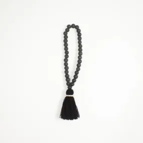 BEADED TASSEL | BLACK