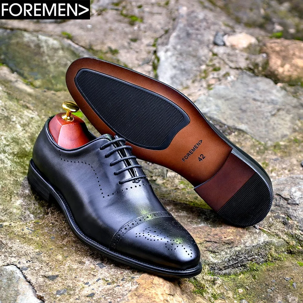 BENEDICT | Black Brogue Oxfords