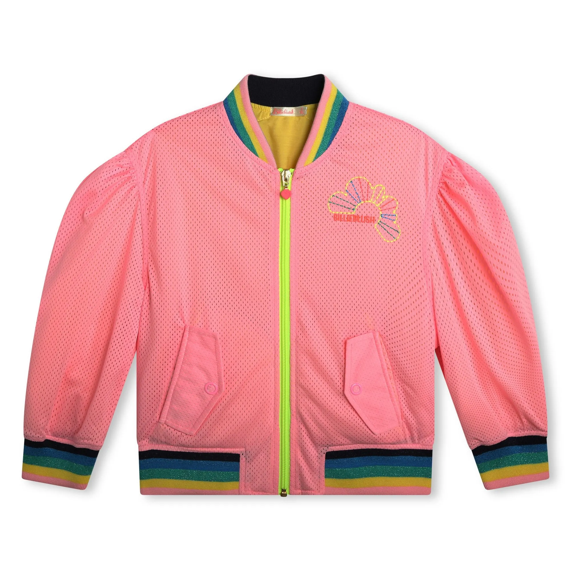 Billieblush Girls Pink Bomber Jacket