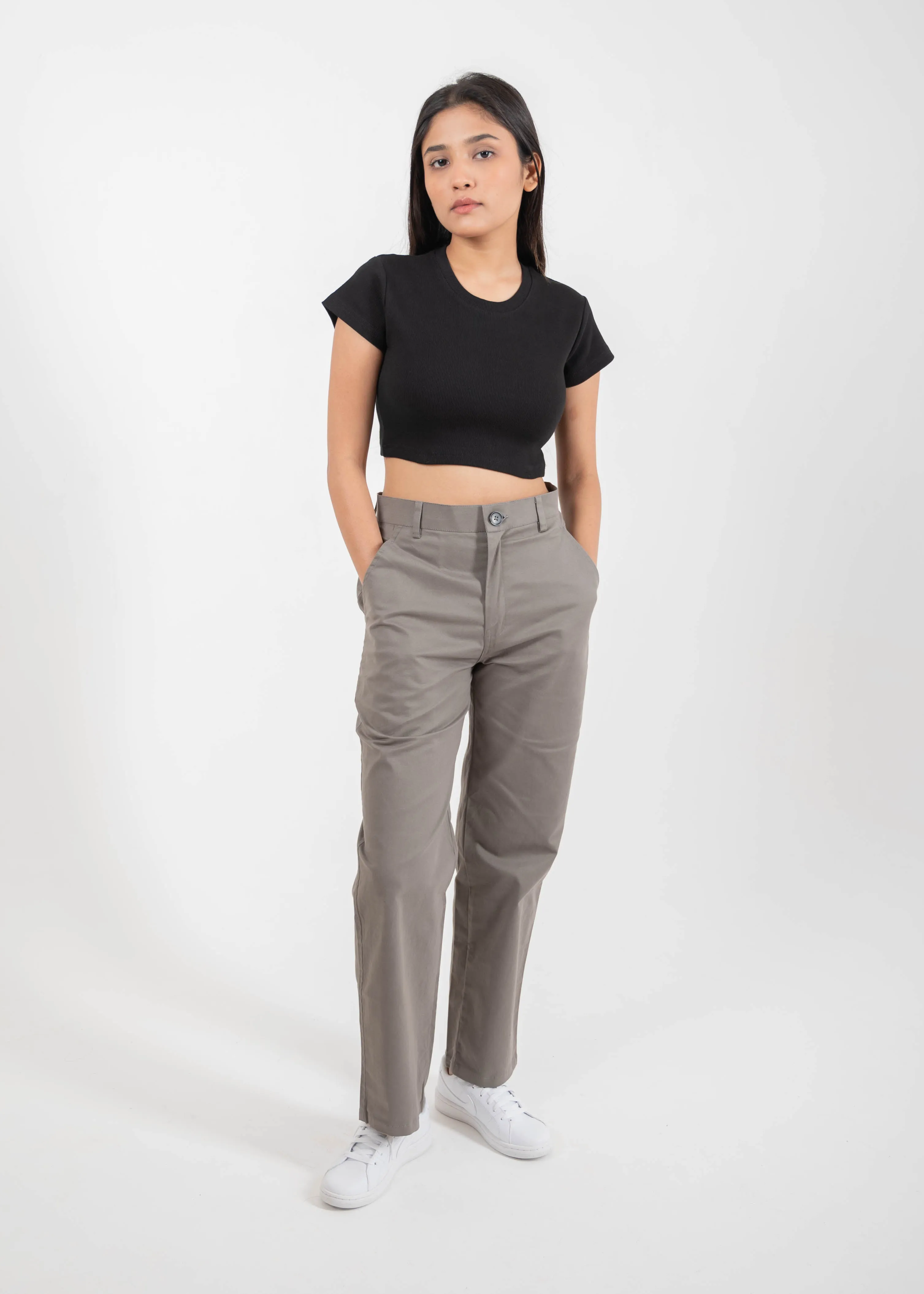 Black — Sculpt Crop Top