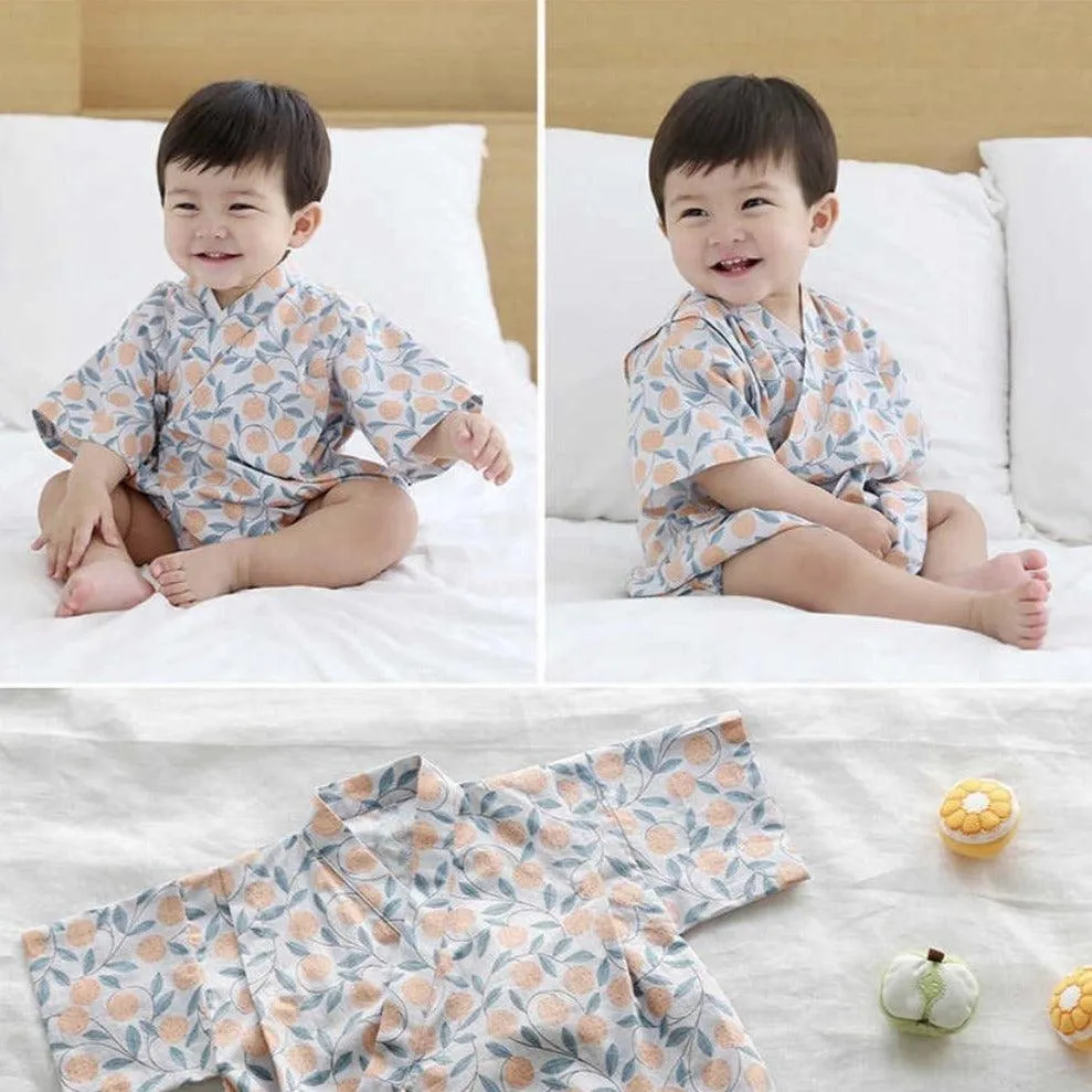 Borny Tie-Side Onesie Oranges