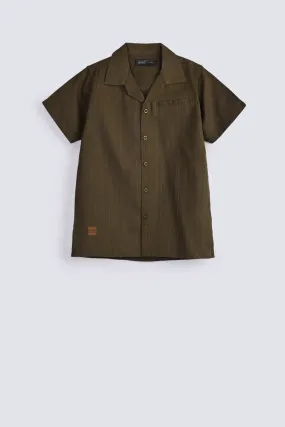 BOYS RESORT COLLAR SHIRT