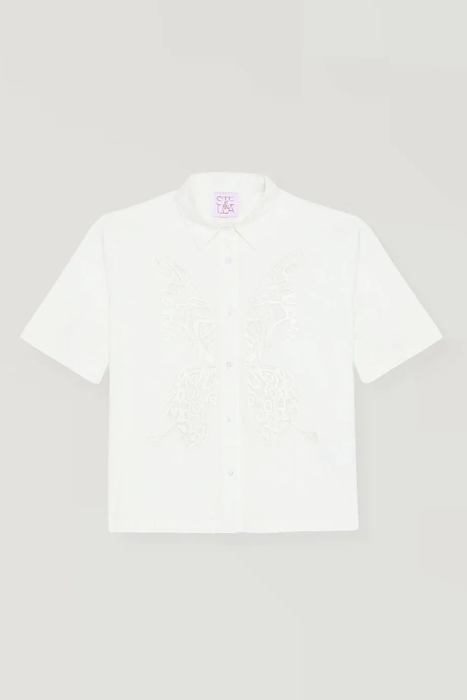 Butterfly Embroidered Shirt