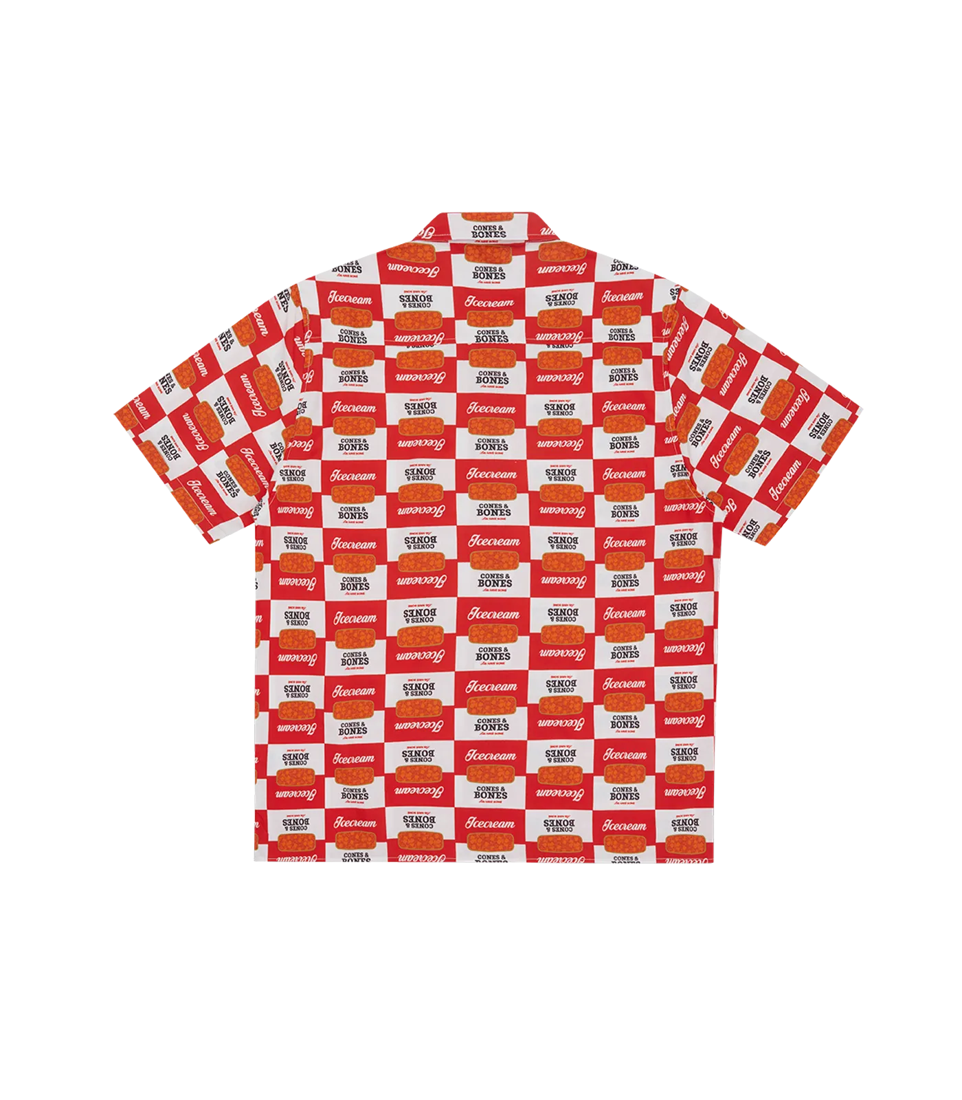 CANNED GOODS S/S SHIRT - WHITE/RED