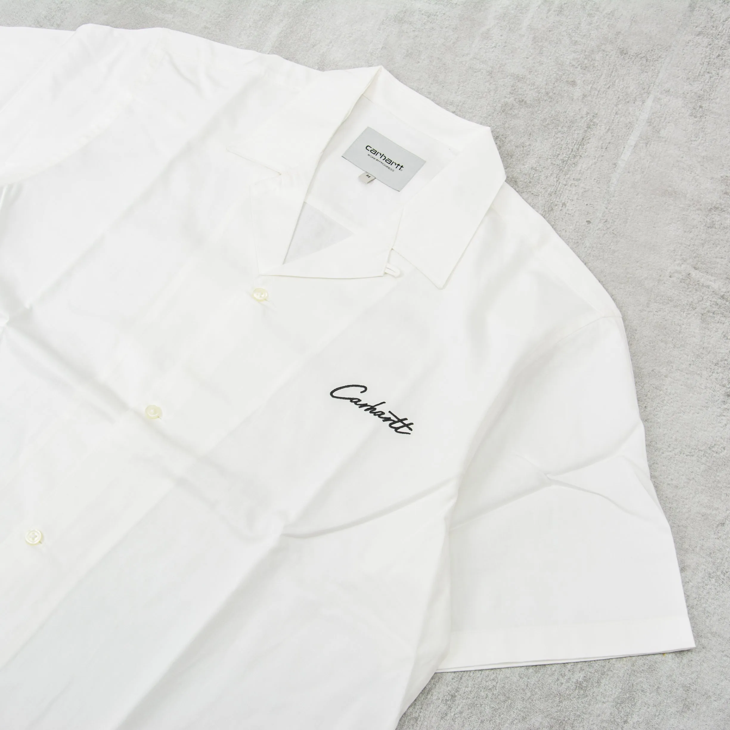 Carhartt WIP Delray S/S Shirt - White / Black