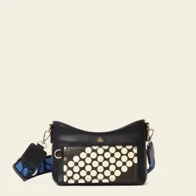 Carrymin Crossbody - Black Cream Flower