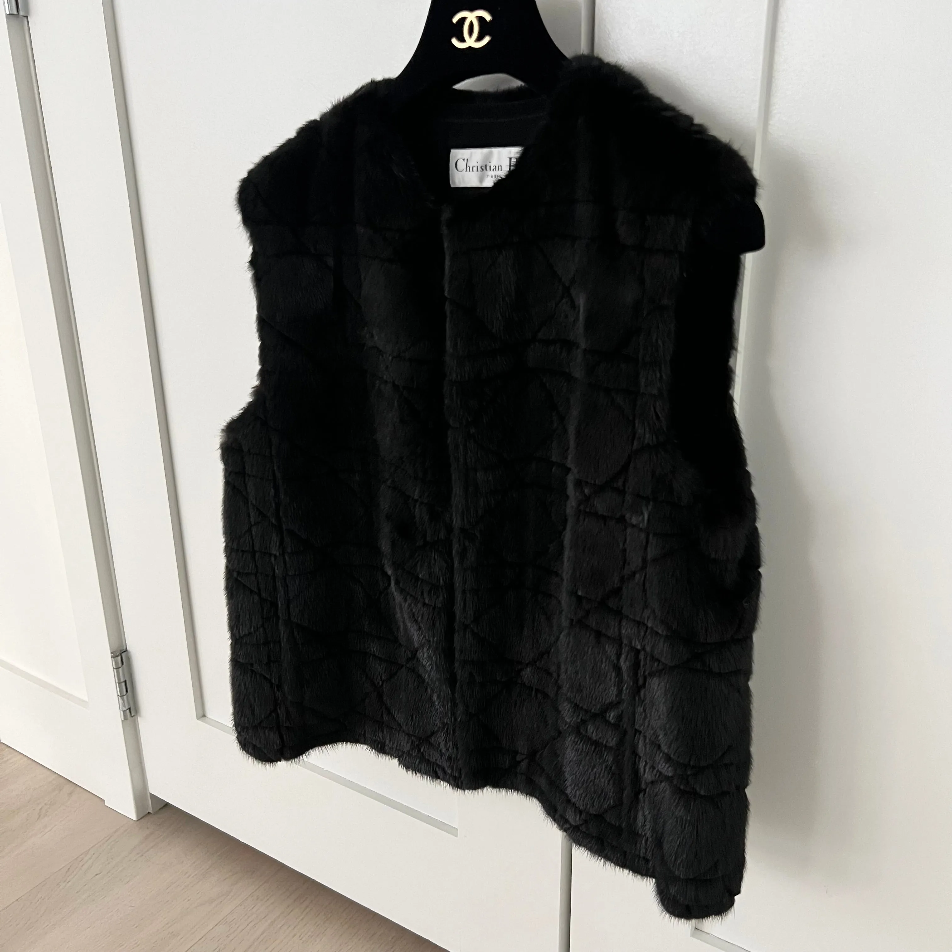 Christian Dior Mink Fur Cannage Gilet