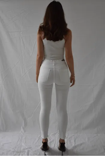 Citizens of Humanity Rocket High Rise Crop Skinny in White