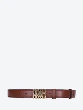 City calf leather belt