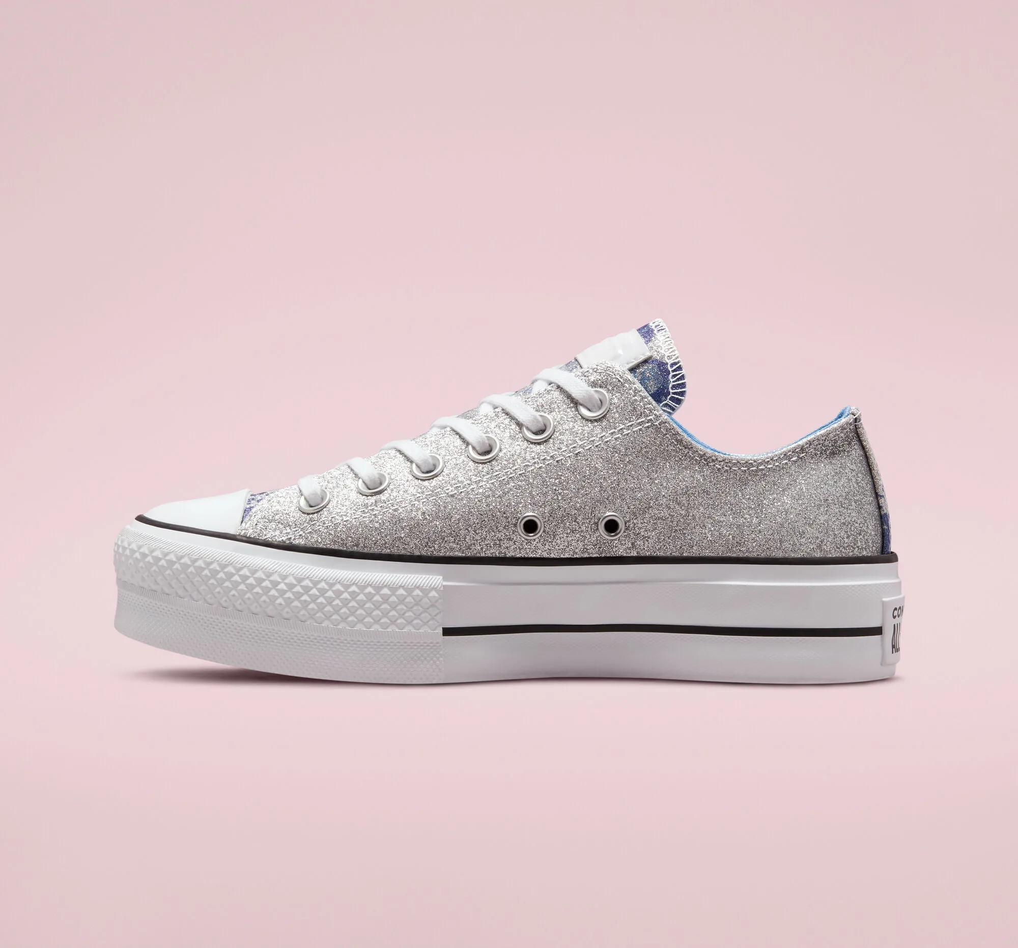 CONVERSE CHUCK PLATEAU Hybrid Shine Lift Silver University Blue