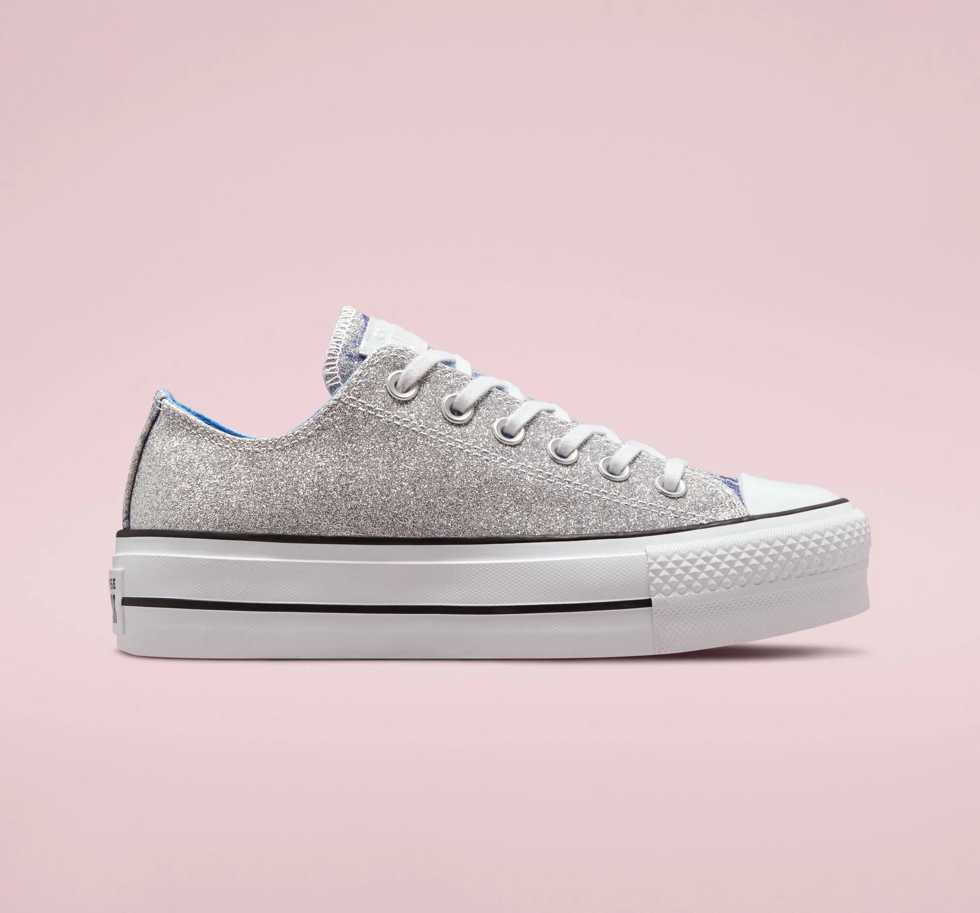 CONVERSE CHUCK PLATEAU Hybrid Shine Lift Silver University Blue