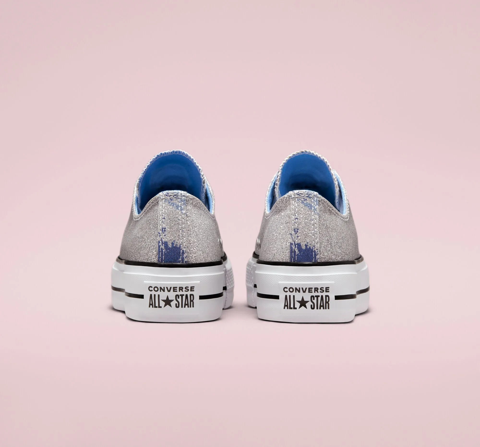 CONVERSE CHUCK PLATEAU Hybrid Shine Lift Silver University Blue