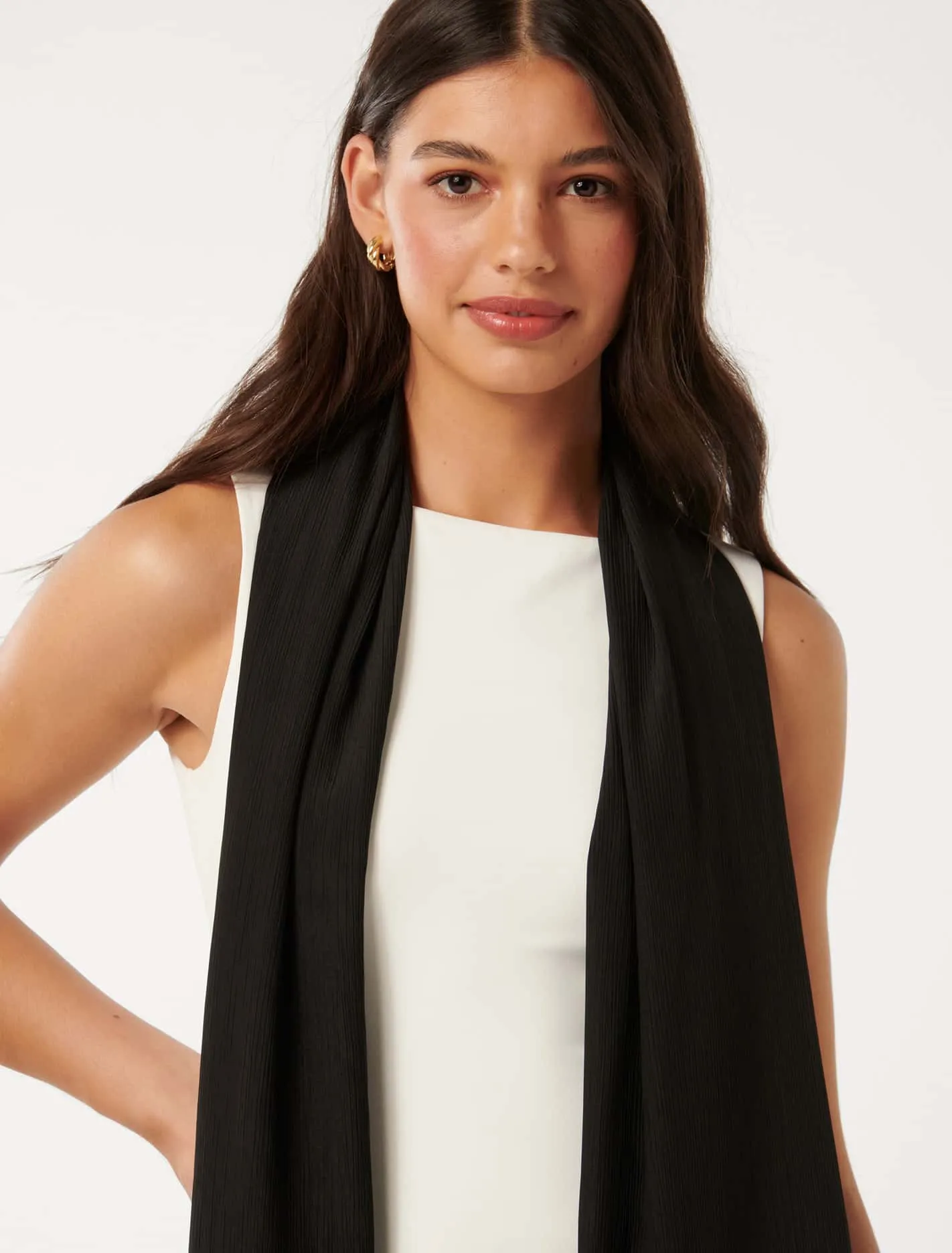 Cora Crinkle Satin Scarf