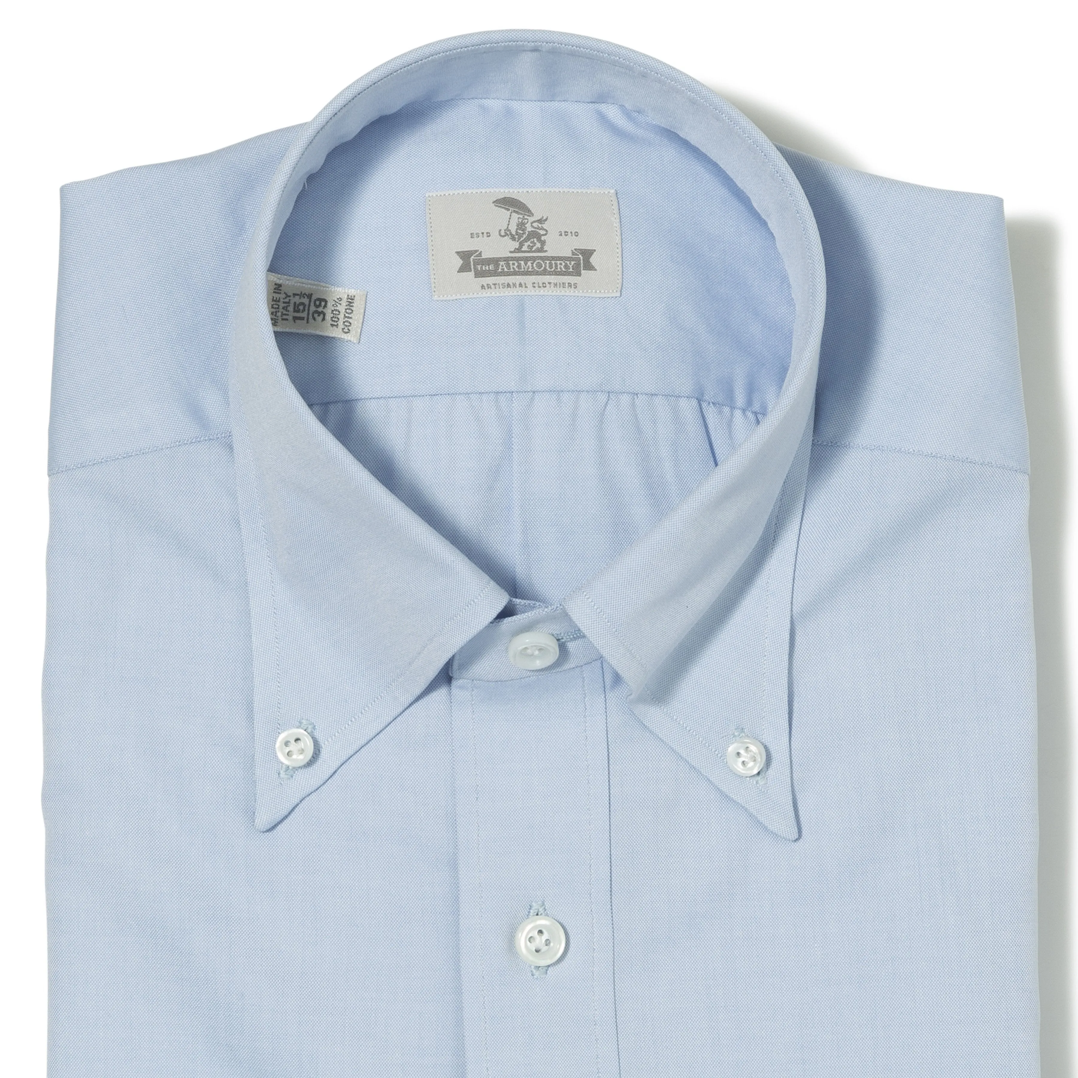 Cotton Pinpoint Button Down Shirt