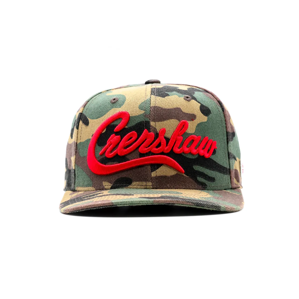 Crenshaw Limited Edition Snapback - Camo/Red