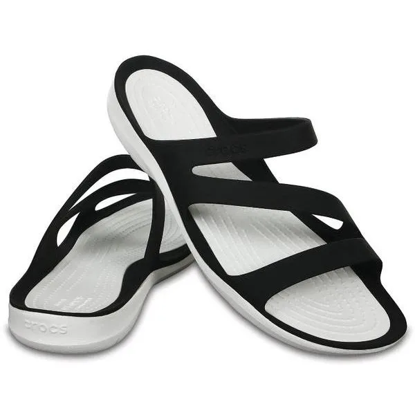 Crocs - Swiftwater Sandal Black/White womens 7-11