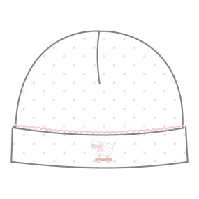 Darling Lambs Embroidered Hat | Pink