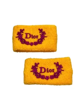 Dior Vintage Terrycloth Sweatbands