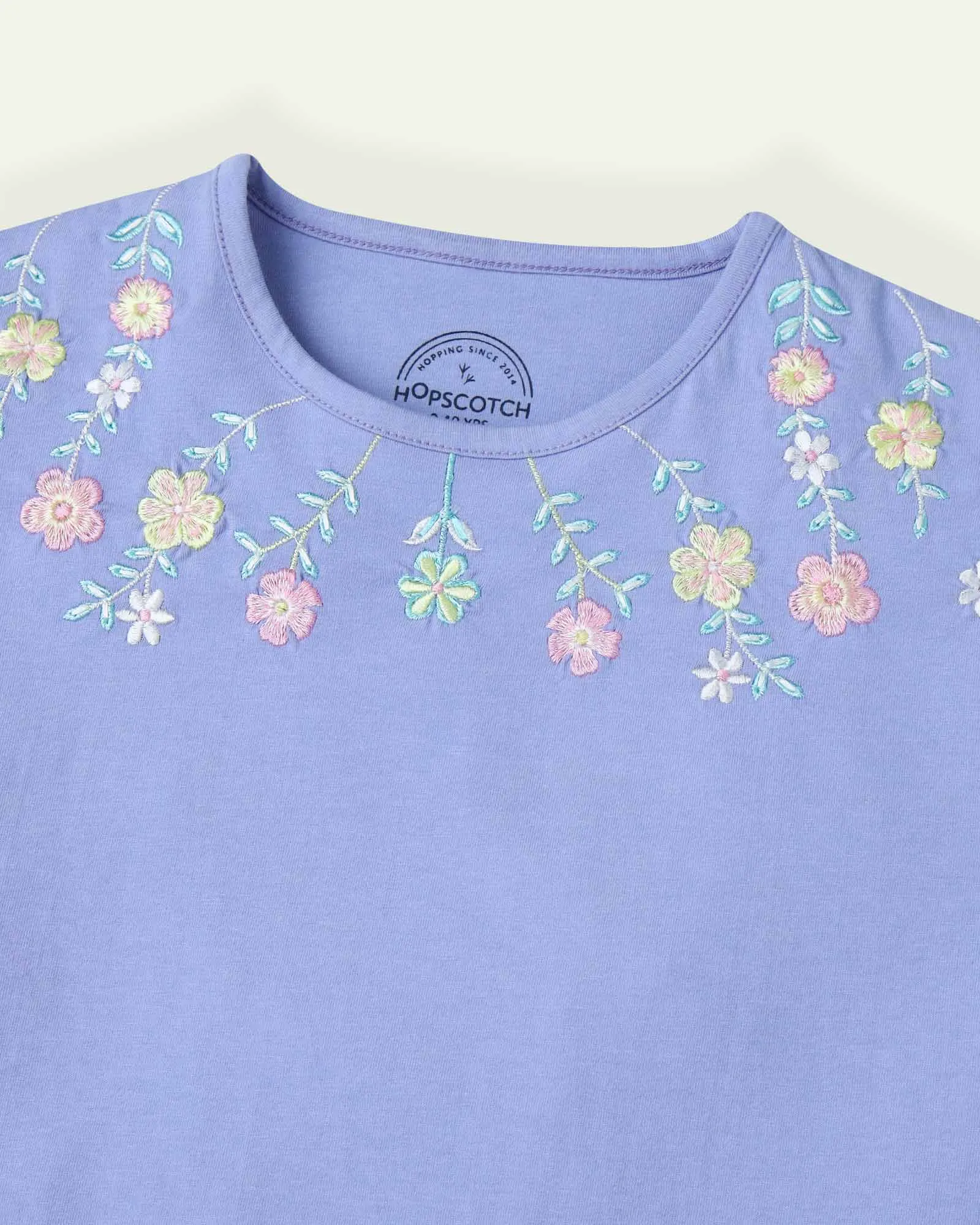 Embroidered Lilac T-Shirt