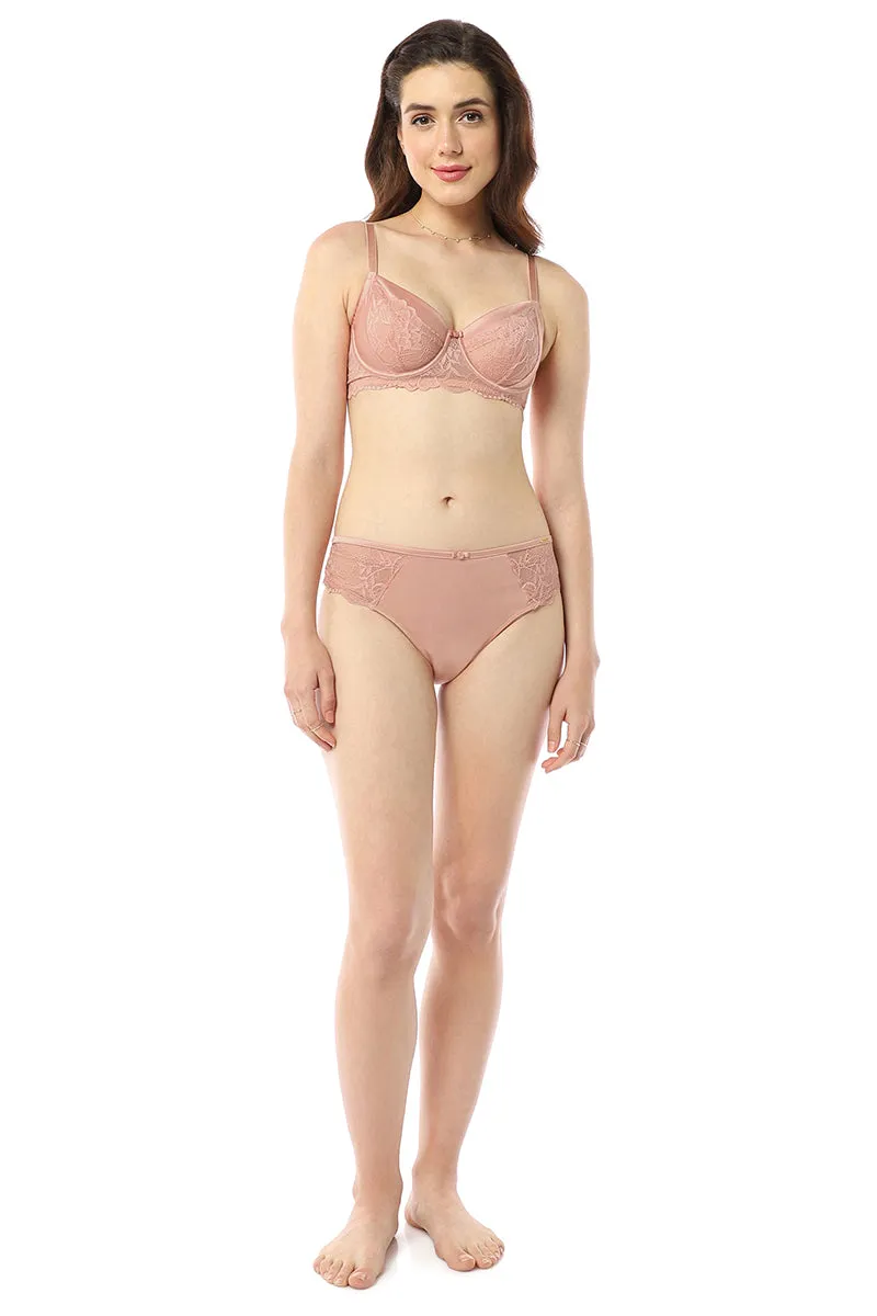 Eternal Bliss Non-padded Wired Bra - Mellow Rose