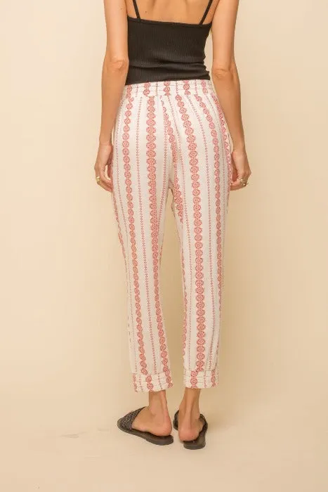 Ethnic Print Jogger Pants - Super Comfy!