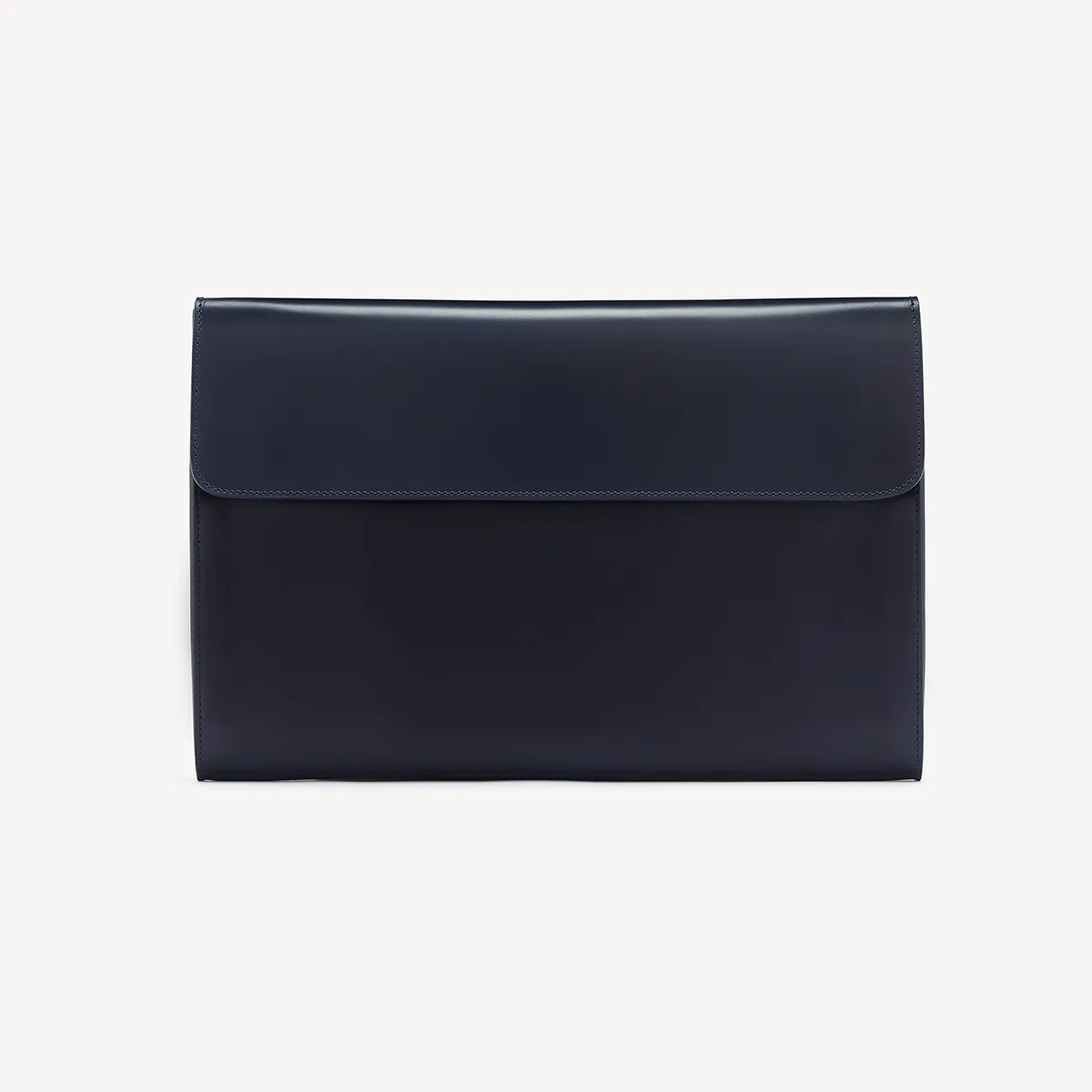 Eton Document Holder - Navy with Beige suede lining