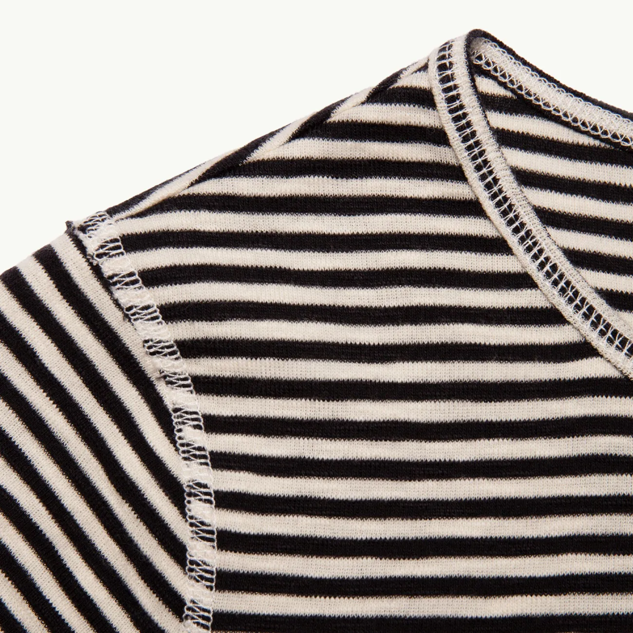 Eve Striped Slub T-Shirt - Ecru