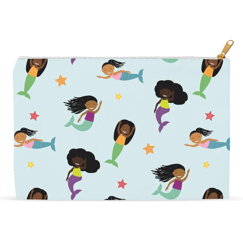 Flat Mermaid Accessory Pouches