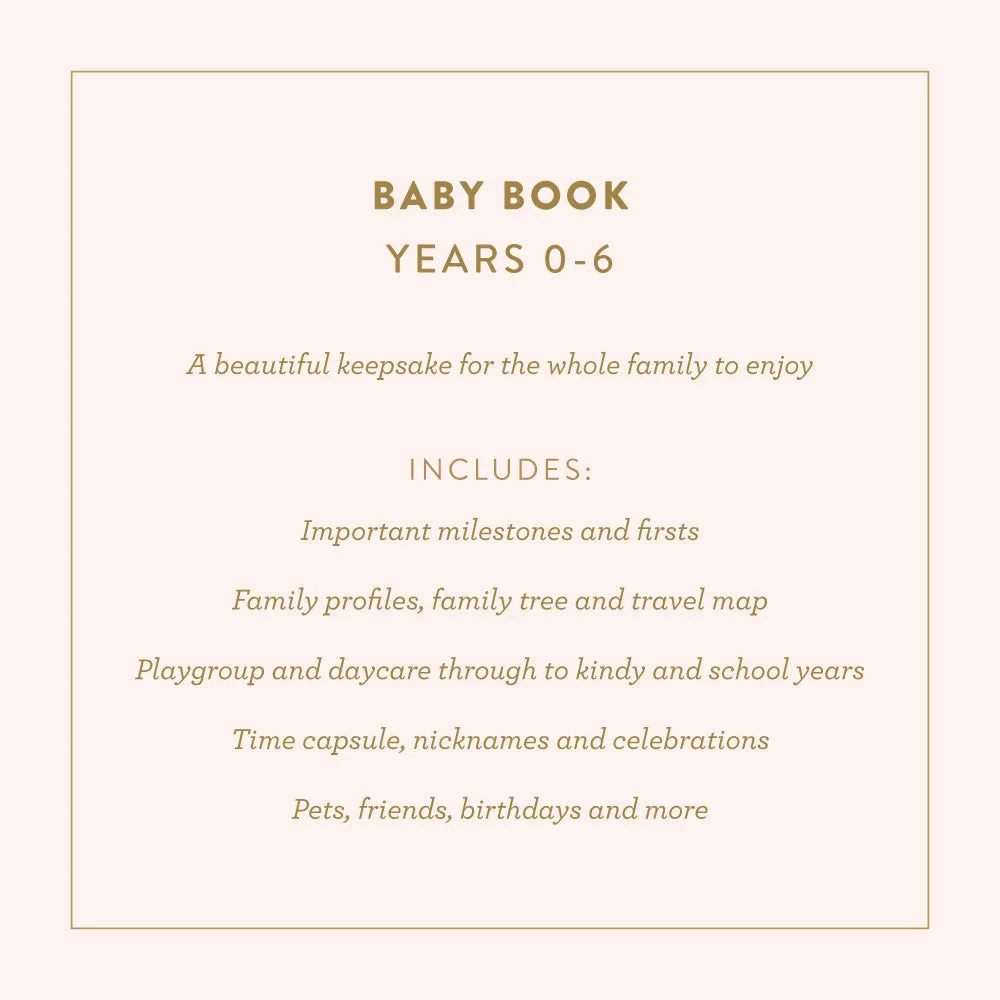 Fox and Fallow Baby Book - Blush