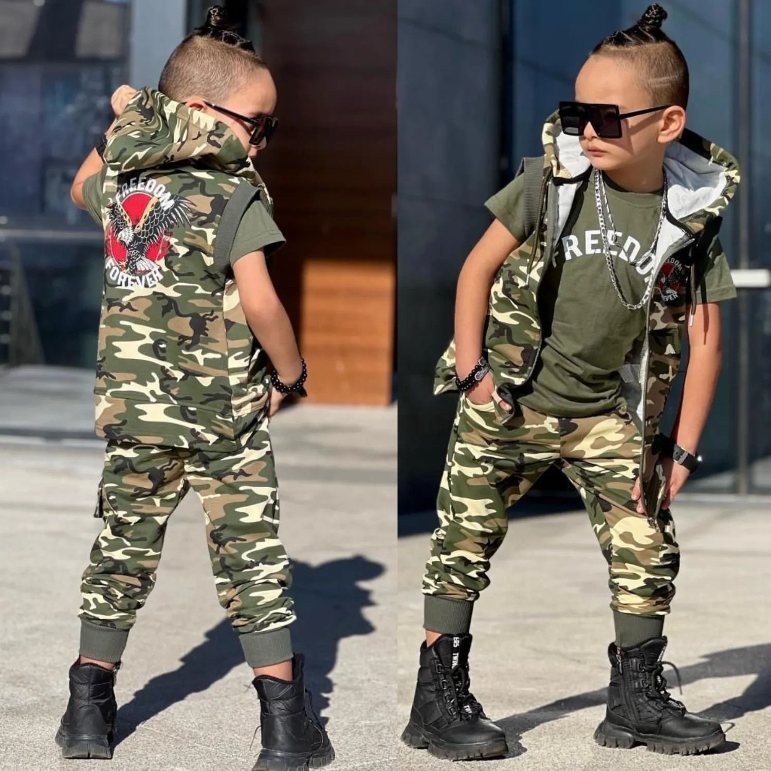 Freedom Army Boys Cotton Set