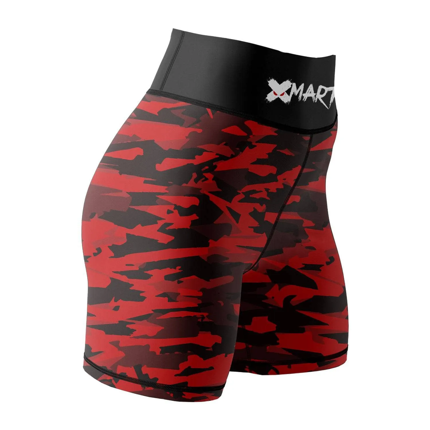 Geometric Camo Women's Rank BJJ/MMA Compression Shorts