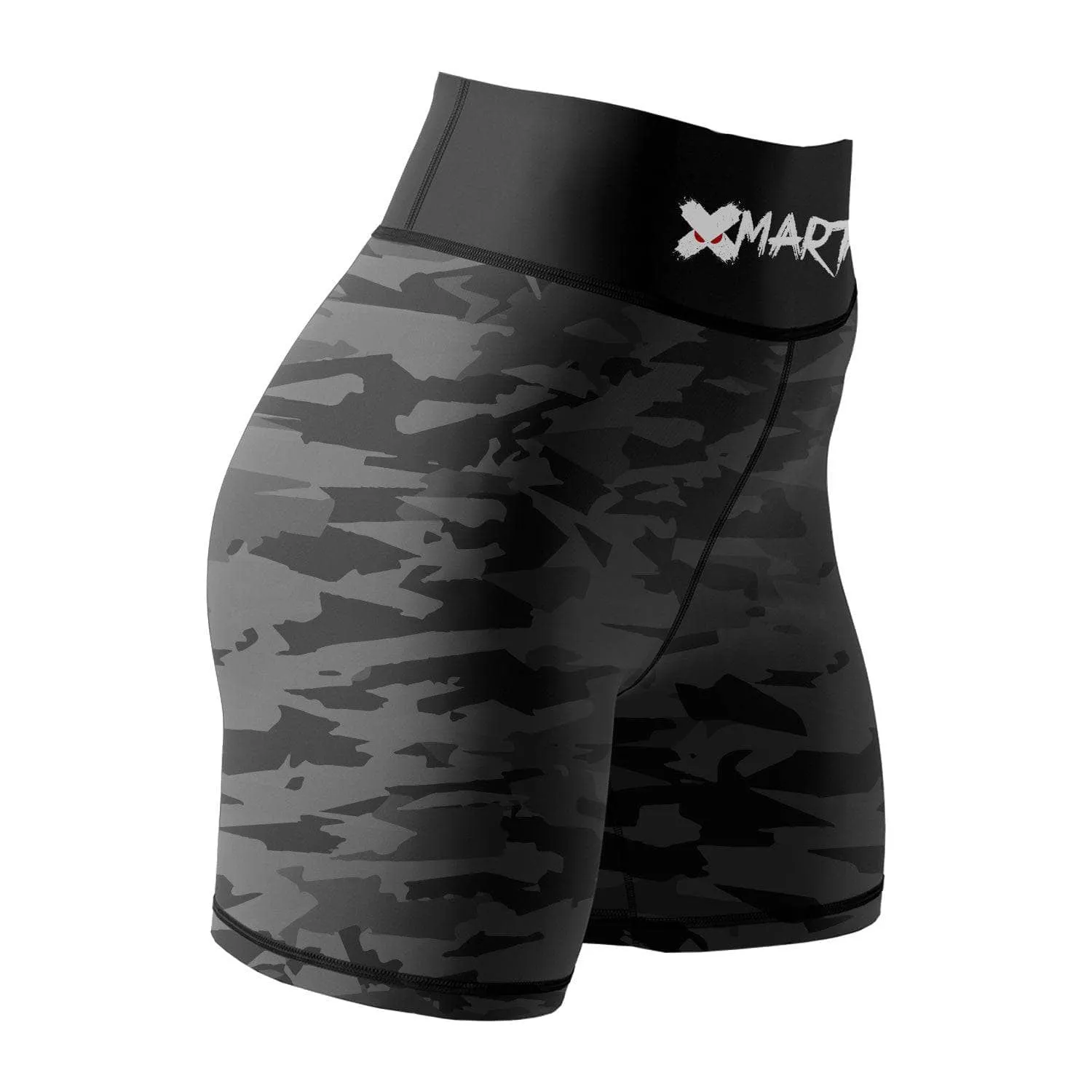 Geometric Camo Women's Rank BJJ/MMA Compression Shorts