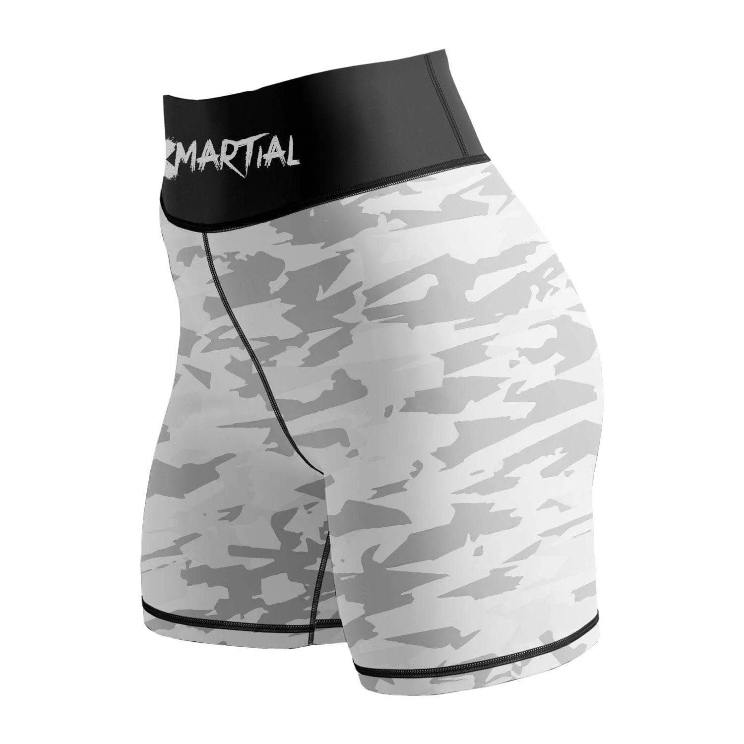 Geometric Camo Women's Rank BJJ/MMA Compression Shorts