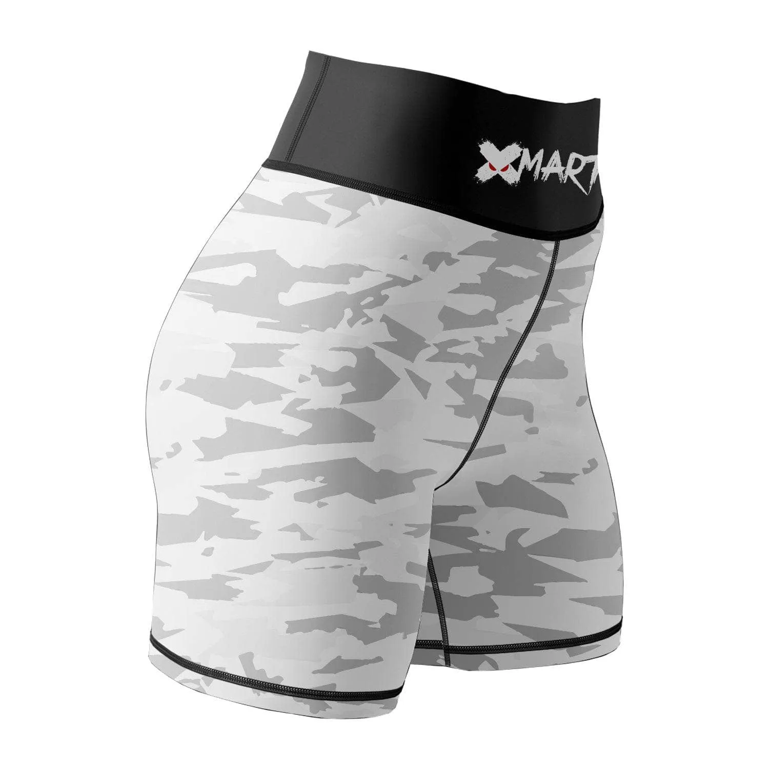 Geometric Camo Women's Rank BJJ/MMA Compression Shorts