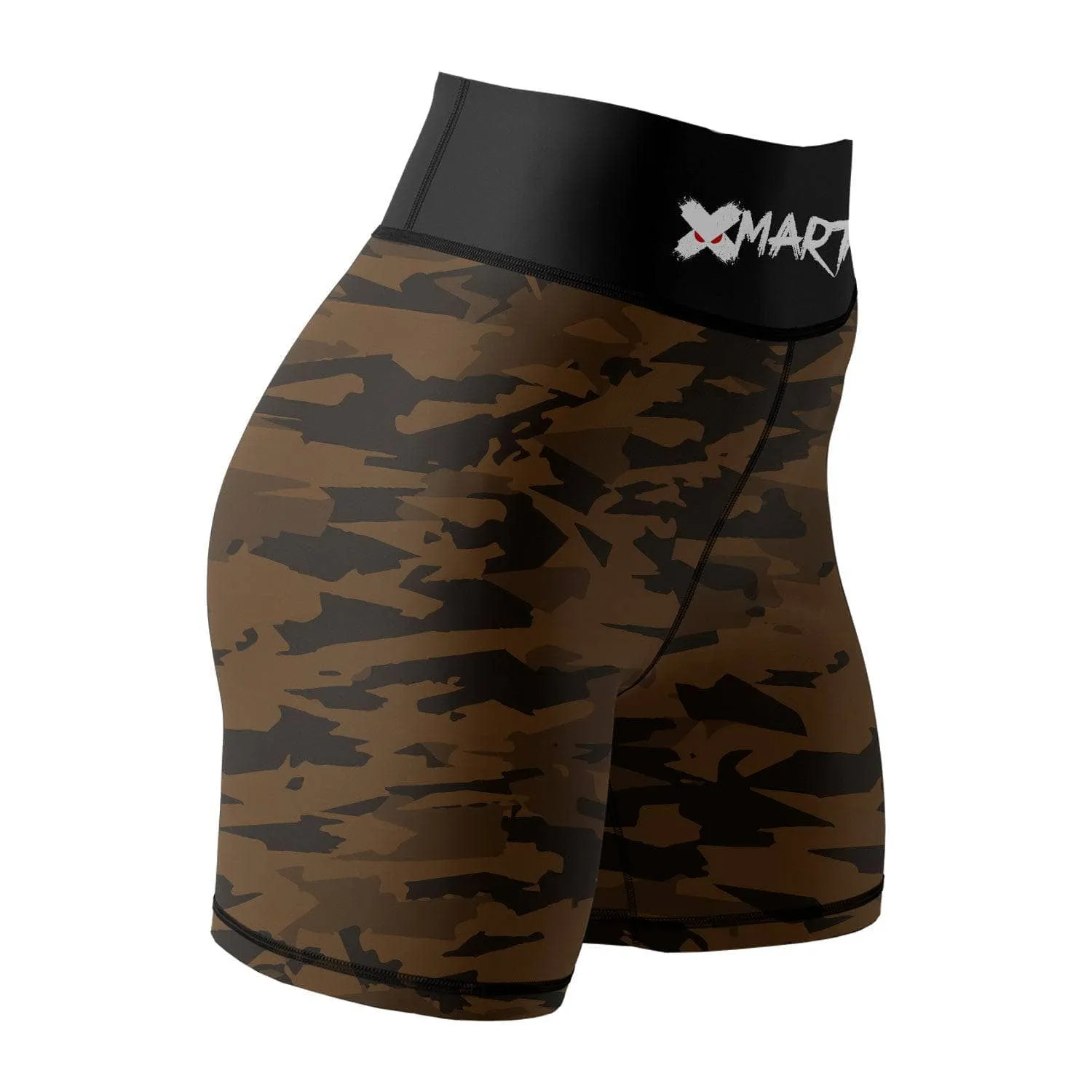 Geometric Camo Women's Rank BJJ/MMA Compression Shorts