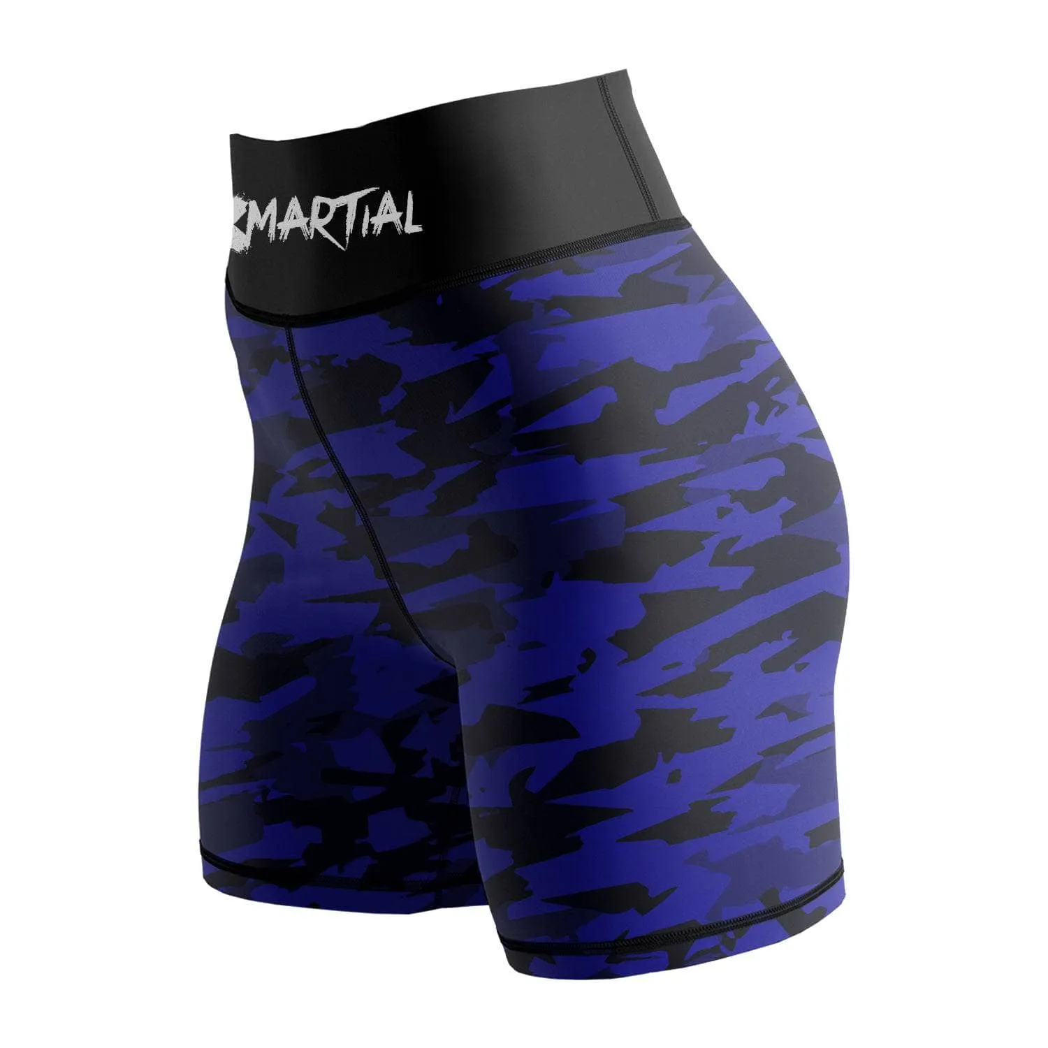 Geometric Camo Women's Rank BJJ/MMA Compression Shorts