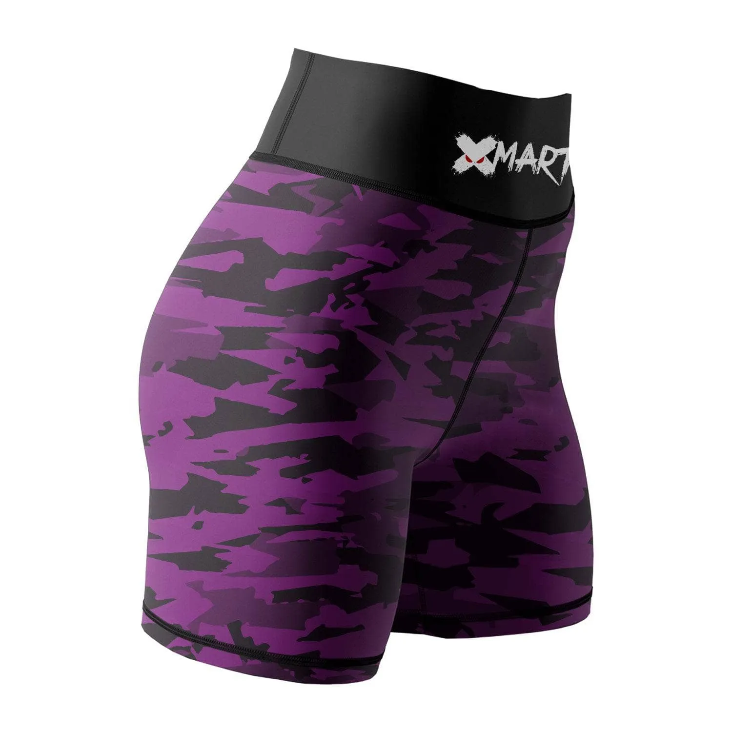 Geometric Camo Women's Rank BJJ/MMA Compression Shorts