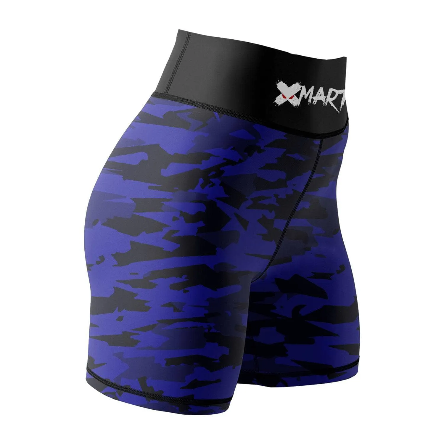 Geometric Camo Women's Rank BJJ/MMA Compression Shorts