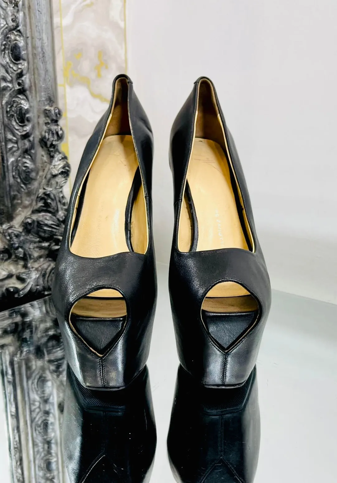 Giuseppe Zanotti Peep Toe Platform Heels. Size 35